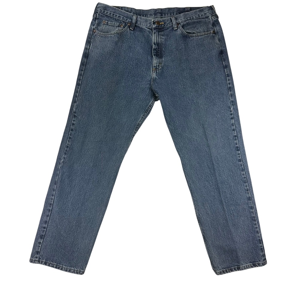 Wrangler Jeans Mens 97601VR‎ Relaxed Fit 38x30 Blue Denim Straight Leg Cotton